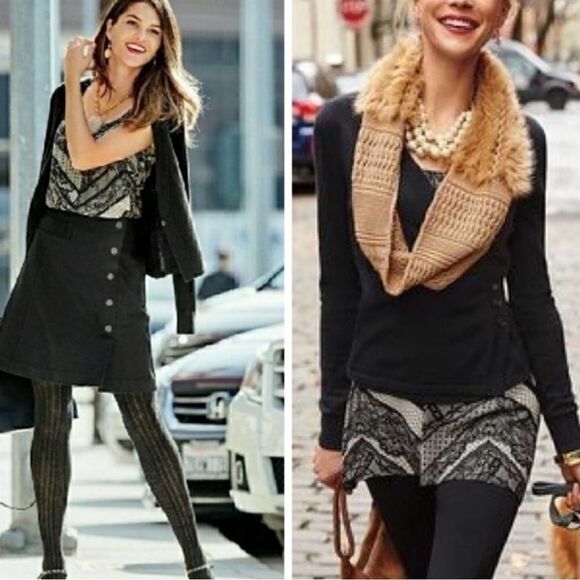 Cabi black and beige lace Monaco Cami Tunic size small- excellent condition - Picture 4 of 16